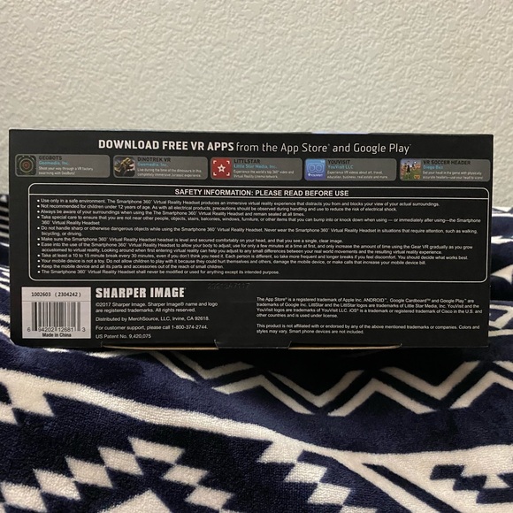 ‼️CLEARANCE‼️ Sharper Image Smartphone 360Degree Virtual Reality Headset - White - Picture 5 of 5